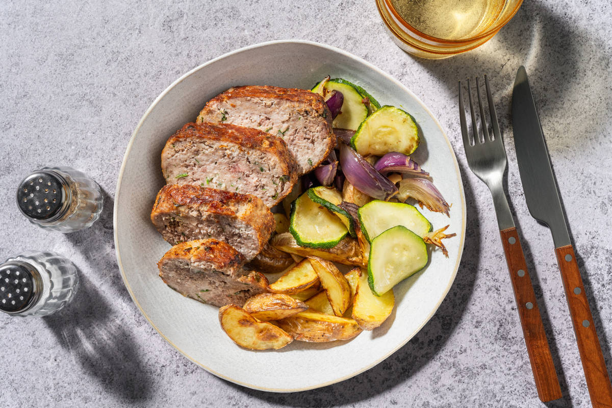 Polpettone rustico di carne e formaggio