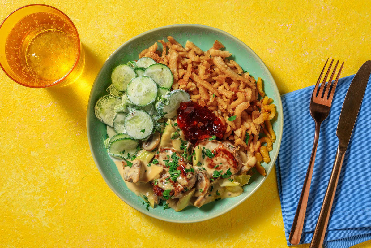 Schweinemedaillons mit Spätzli