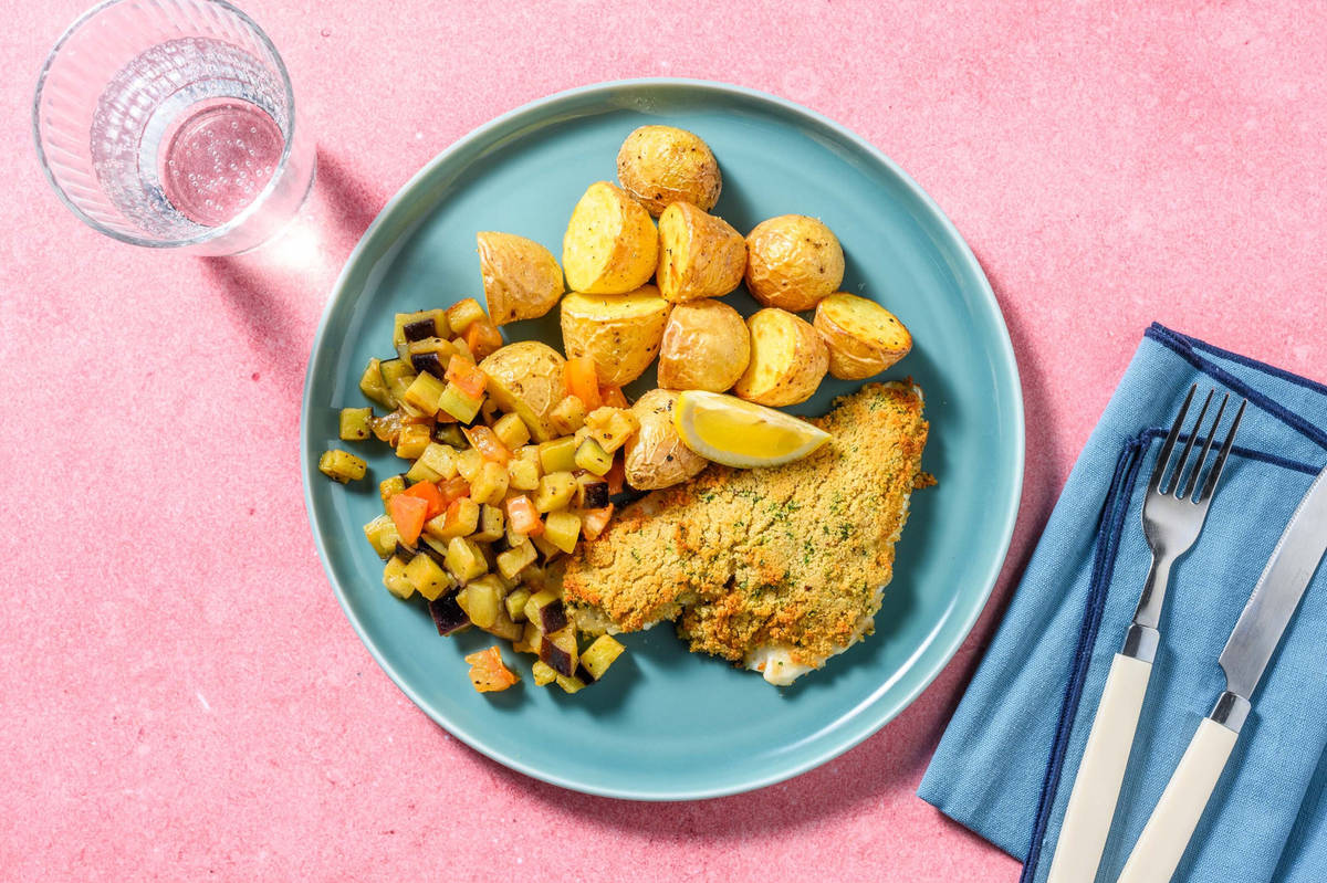 Filetti di orata gratinati al prezzemolo