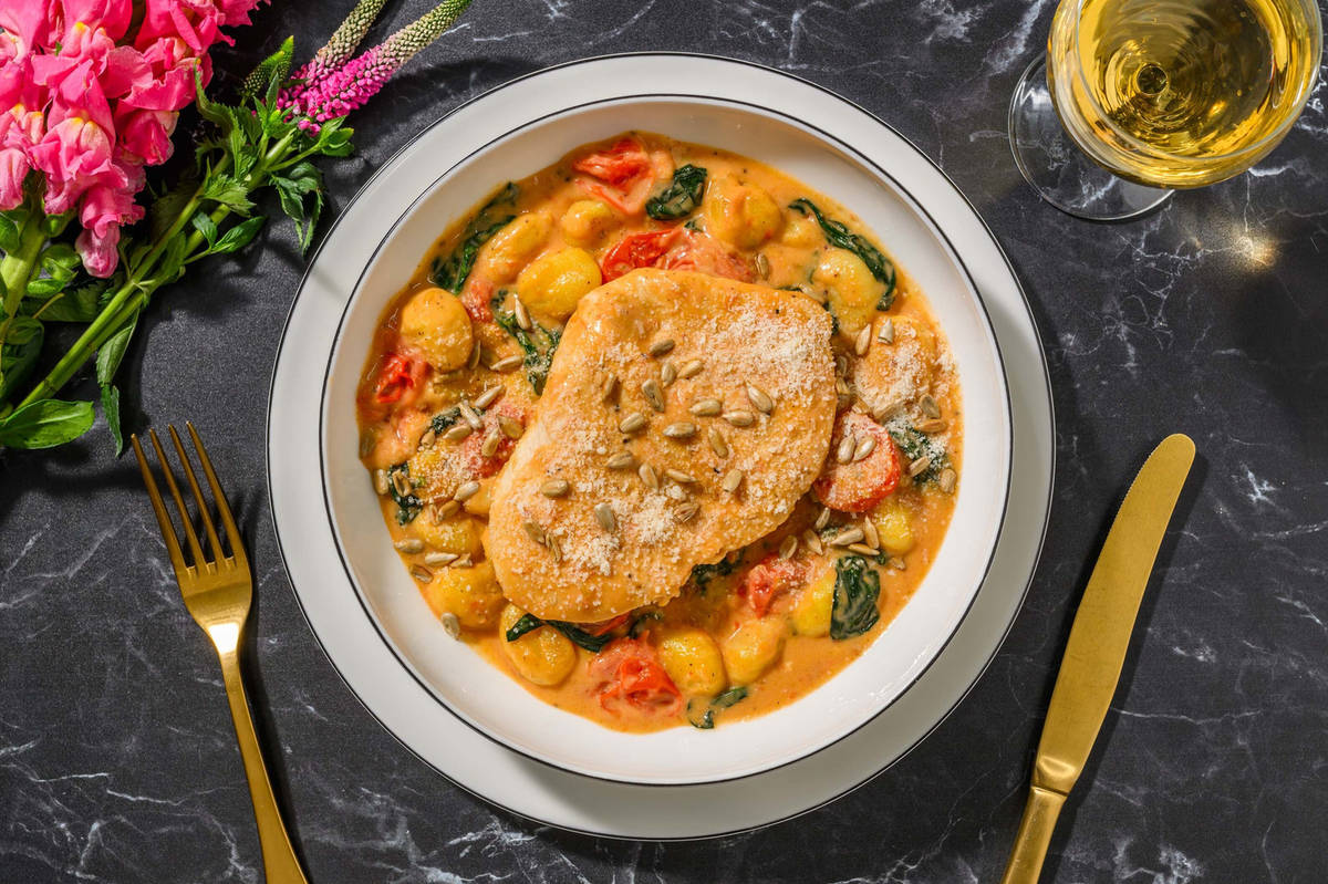 Pouletbrust und frische Pfannengnocchi