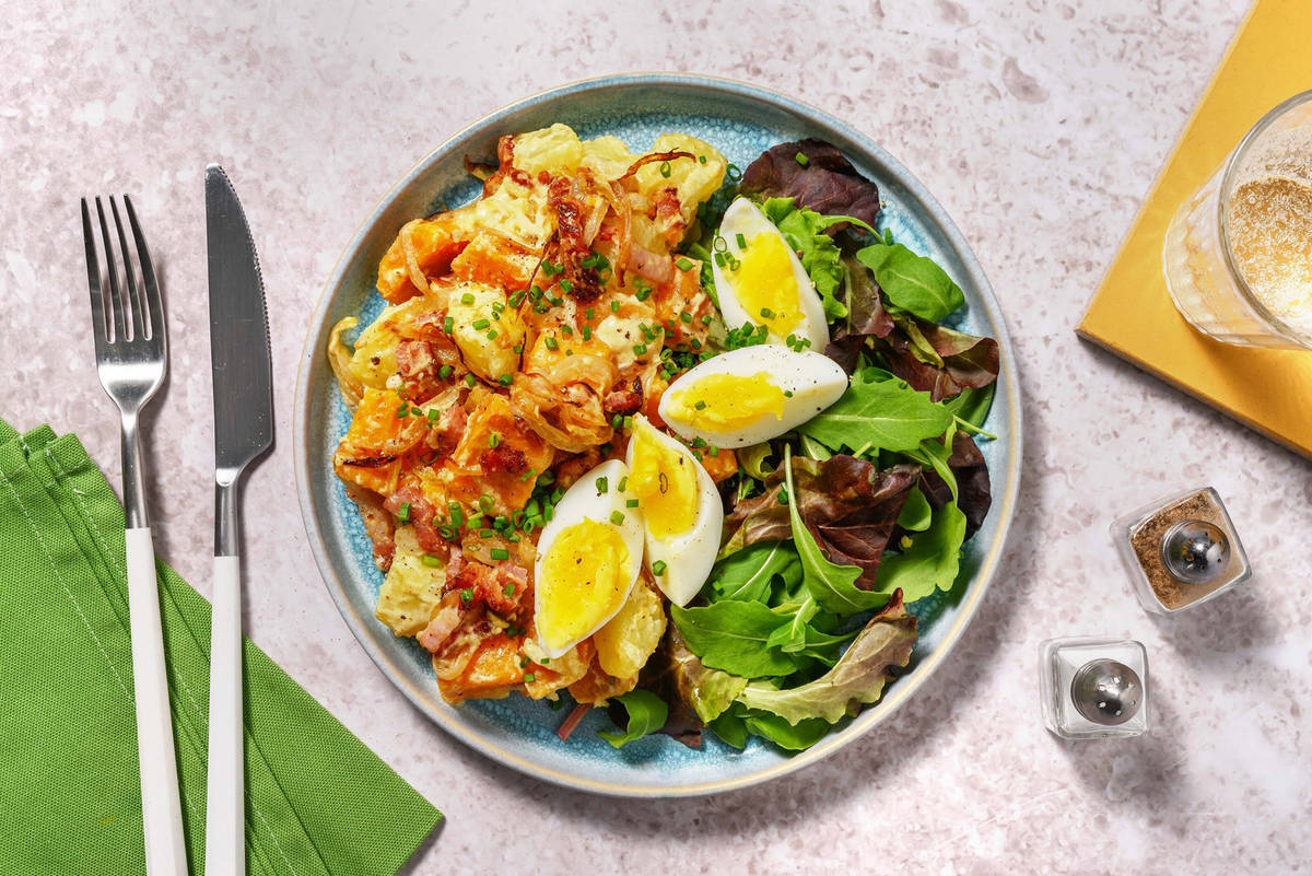 Kartofellsalat - insalata di patate e bacon