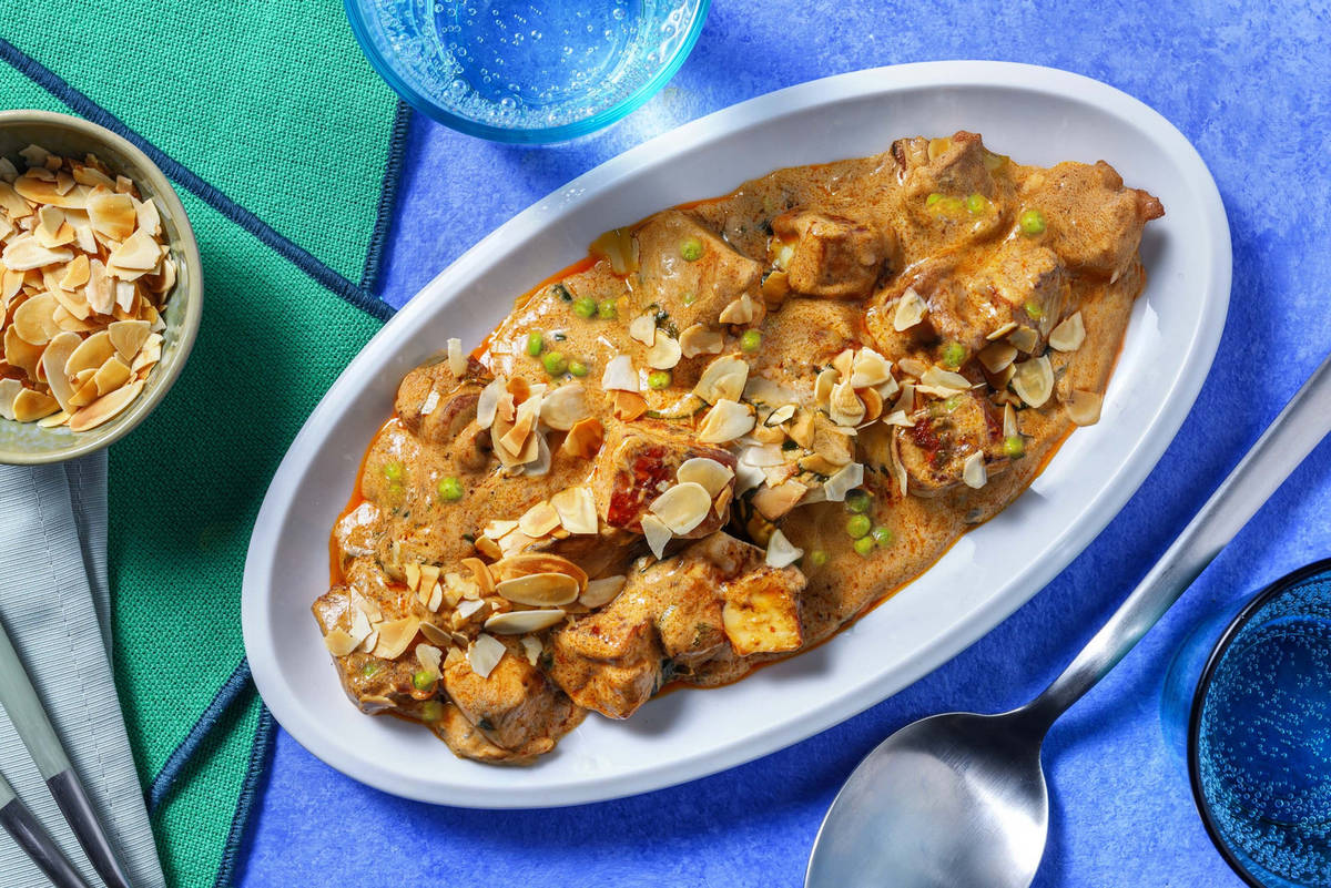 Creamy Korma Fried Halloumi Side Dish