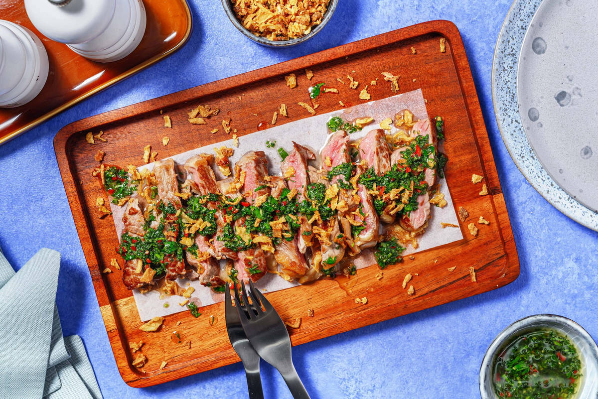 Mint & Parsley Chimichurri Lamb Steaks Side Dish