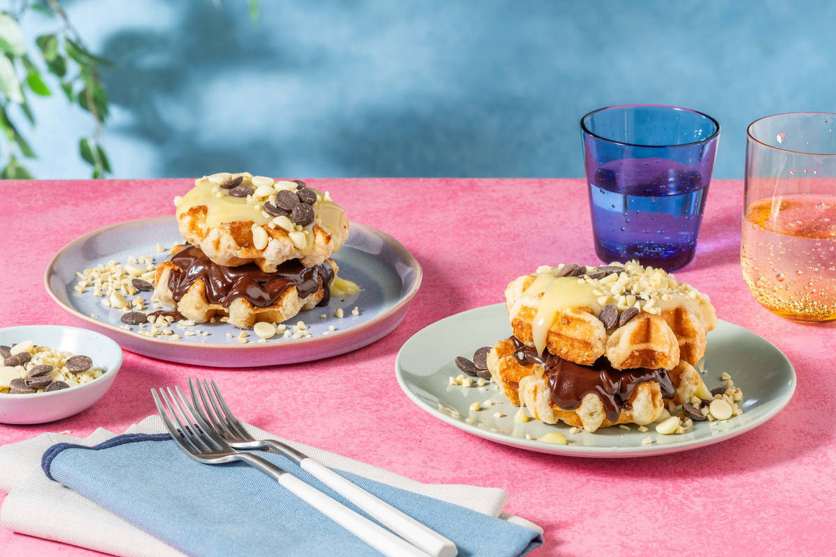 Chocolate Waffle Big Brunch Stack