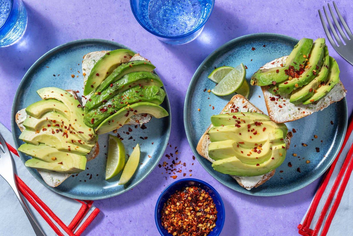 Zesty Cream Cheese & Avocado Ciabatta
