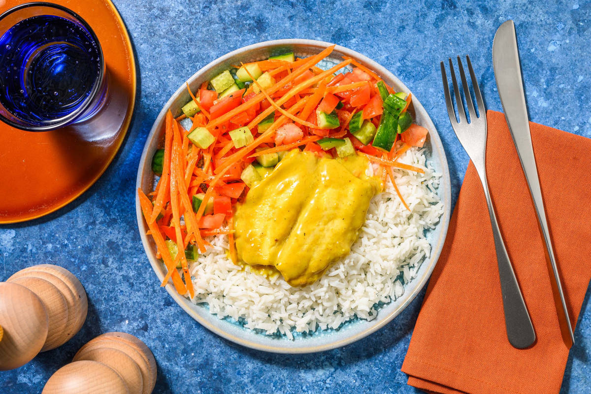 Hurtig fiske-'korma' med rejer
