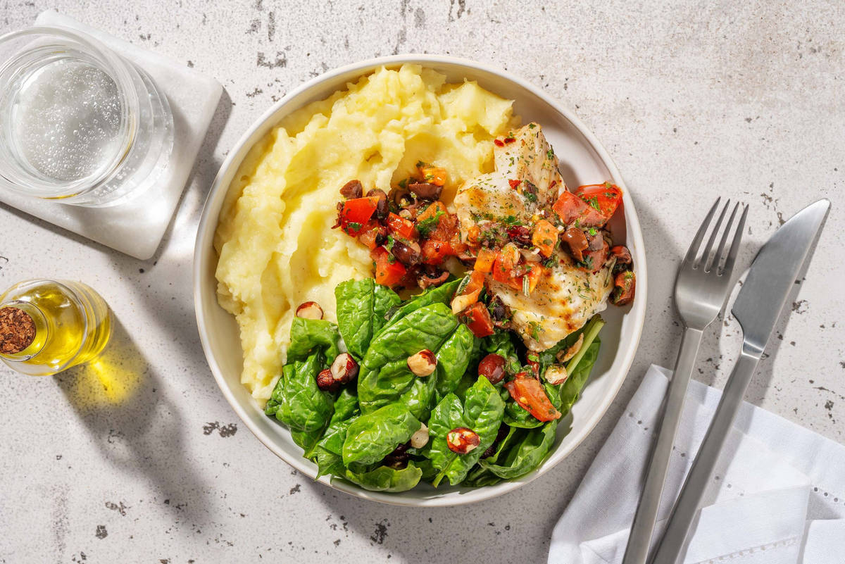 Pannstekt kolja och sauce vierge