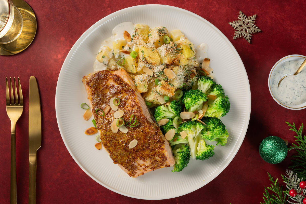 Zartes Honig-Senf-Lachsfilet aus dem Ofen