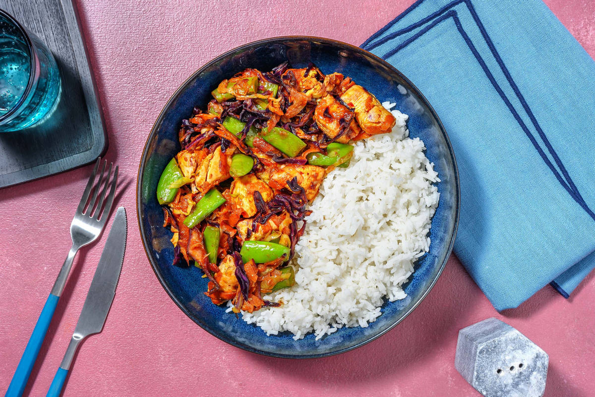 Sambal Teriyaki Chicken Stir-Fry