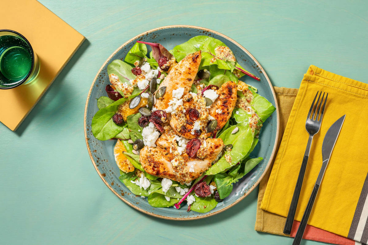SuperQuick Zesty Chicken and Clementine Salad