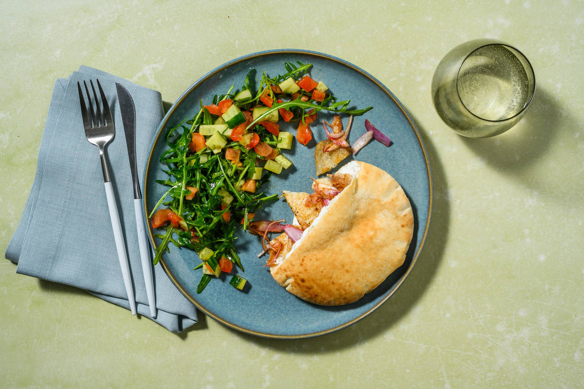 Shawarma de merluza al Ras-el-Hanout