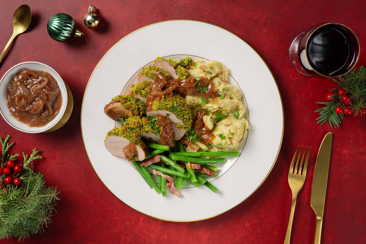 Bio-Schweinefilet mit Pistazienkruste