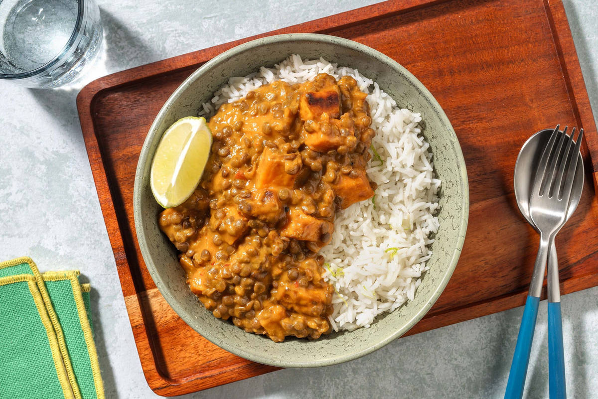 Quick Thai Inspired Lentil Curry