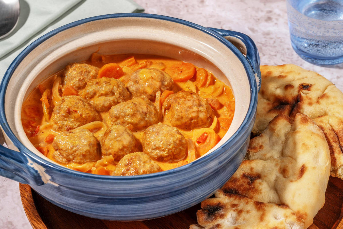 Polpette di pollo in salsa tandoori