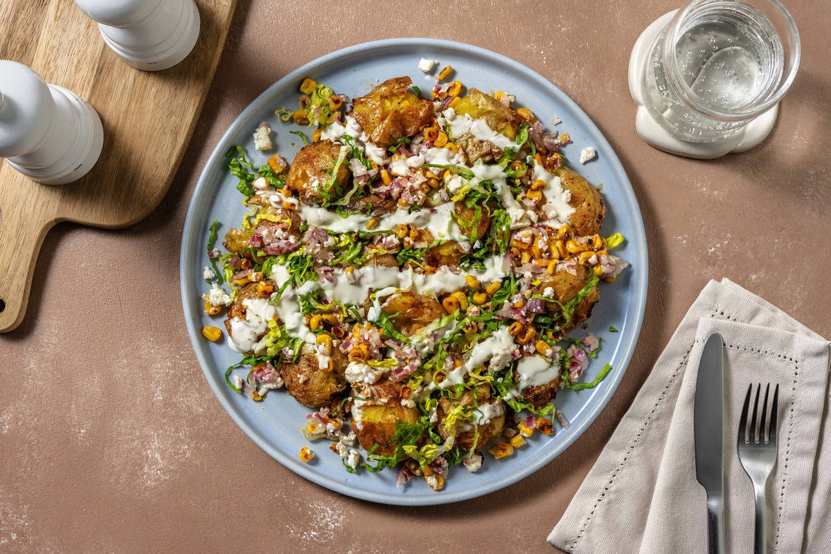 Loaded Honey Peri Peri Smashed Potatoes 