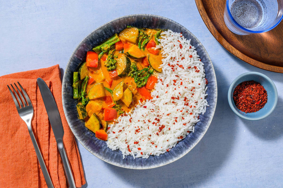 Veggie Tikka Masala and Basmati Rice