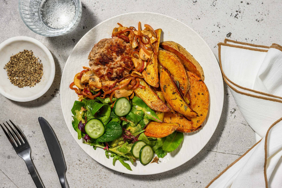 Meatier-burger met aardappelpartjes