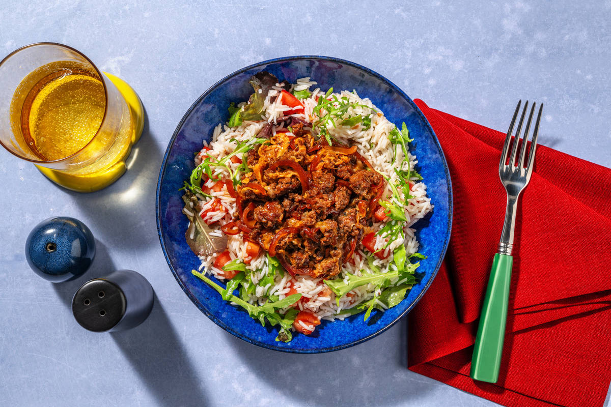 Okinawa-style Taco Lean Beef Rice Salad