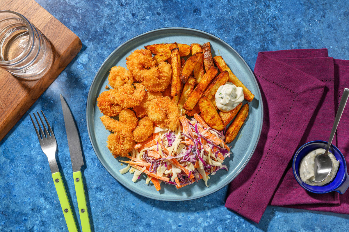 Crevettes panées comme en Louisiane
