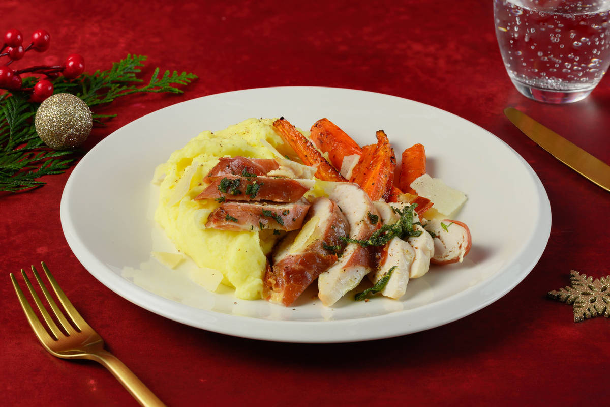 Saltimbocca de poulet & carottes rôties 