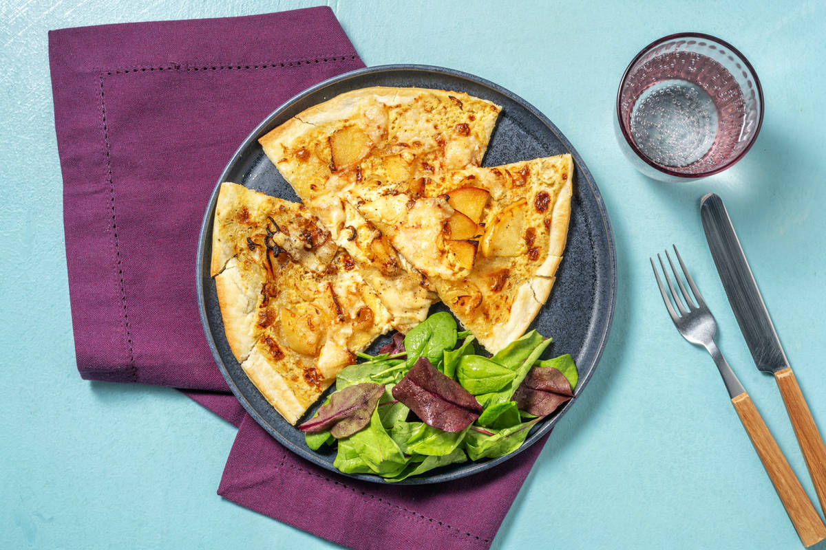 Tarte Saint-Nectaire & pomme à l'alsacienne