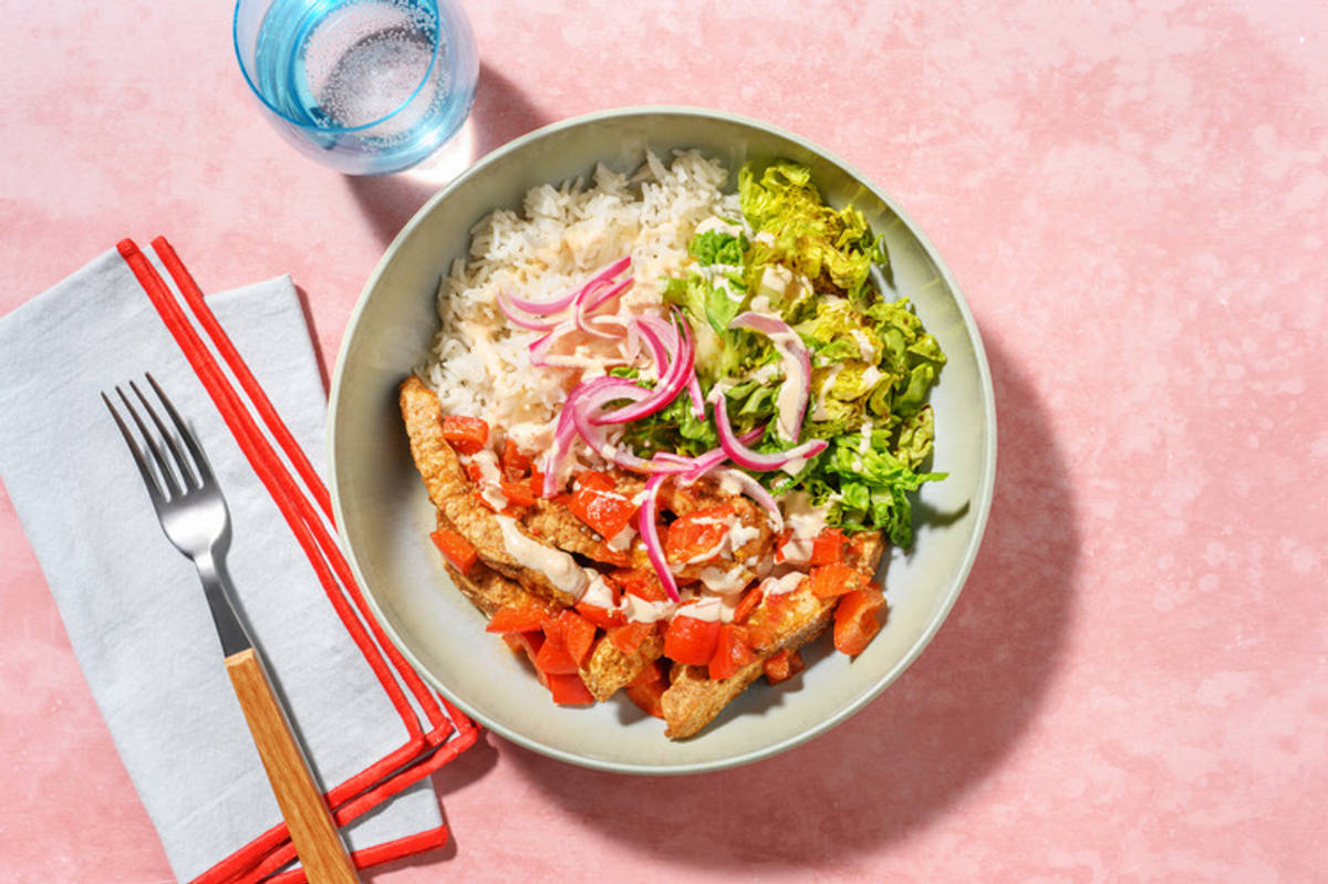 Taco bowl : porc tex-mex & riz précuit