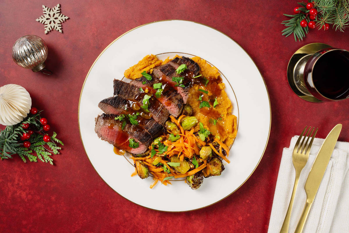 Hirschsteak in Orangen-Teriyaki-Soße