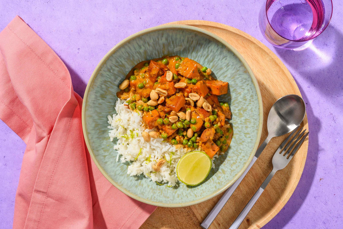 Chicken Breast and Sweet Potato Satay Curry