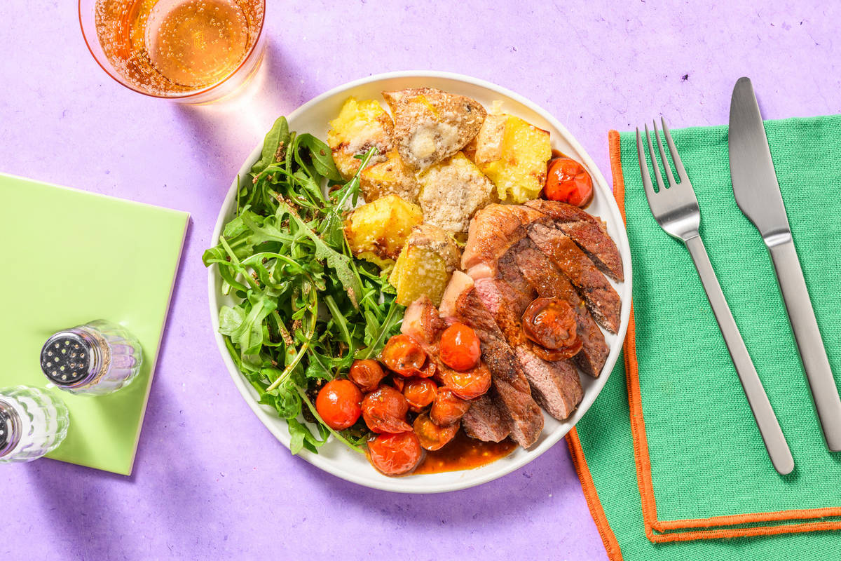 Double Beef in Slow Roasted Tomato Butter Sauce