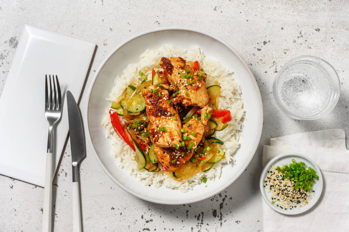Aiguillettes de poulet façon teriyaki