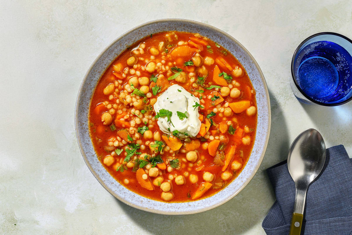 Berkoukes veggie : couscous perlé & cumin