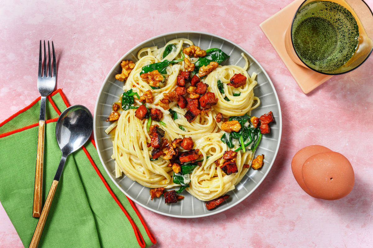 Fusilli complètes chorizo & crème à l'espagnole