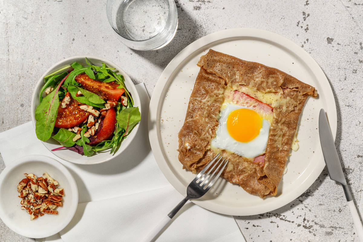 Galette complète au jambon & gouda