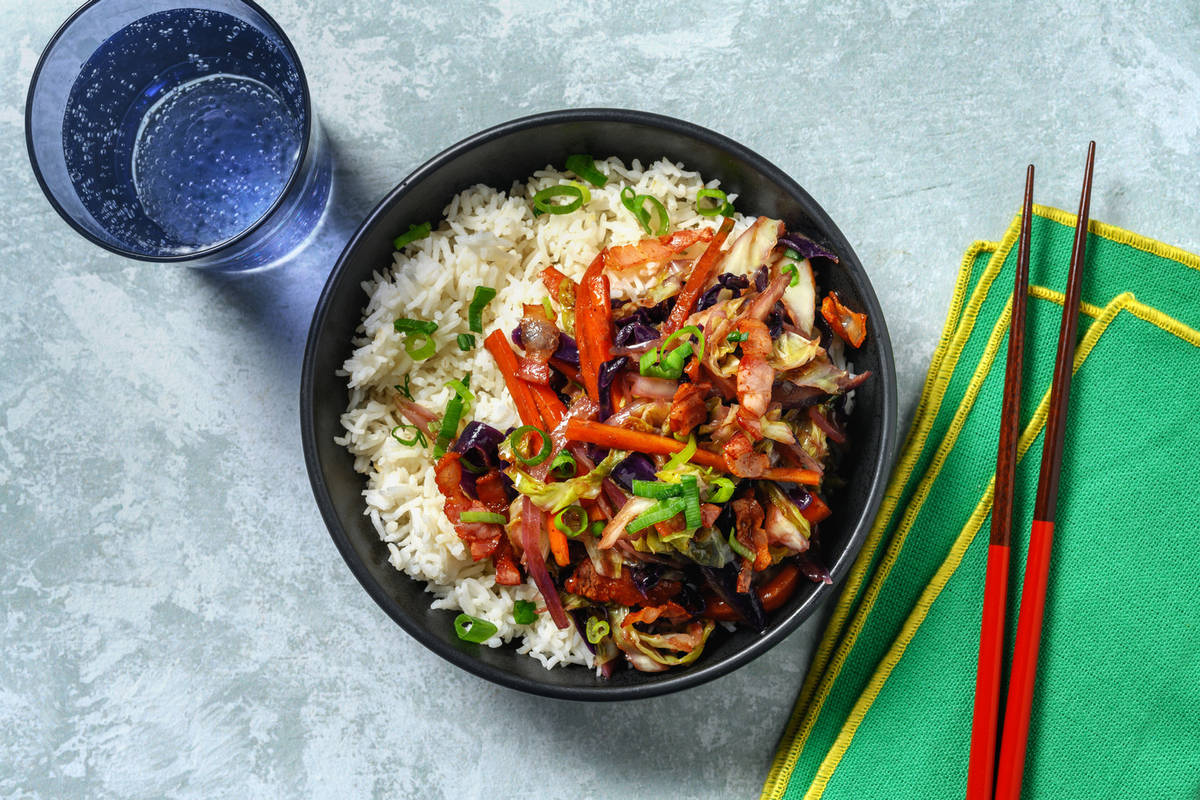 Butadon : bol de porc & légumes à la japonaise