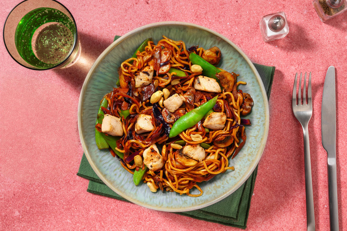 Sesame Gochujang Chicken Noodles