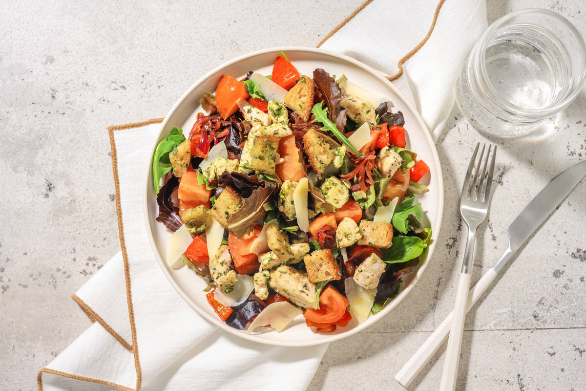 Salade de poulet au basilic & grana padano