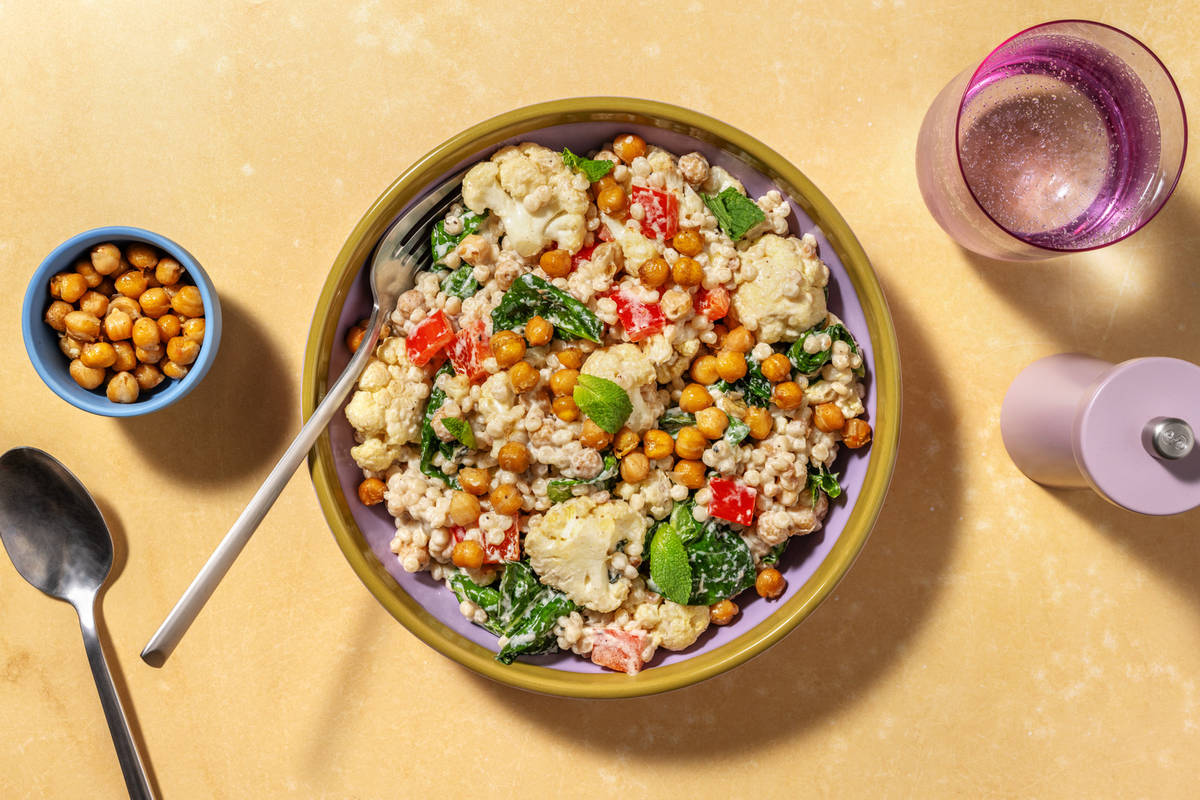 Roasted Chickpea and Cauliflower Salad