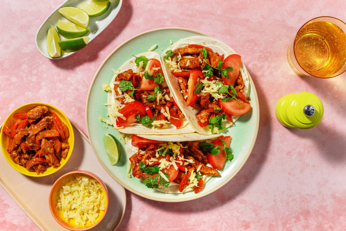 Tacos de porc à la mexicaine & cheddar