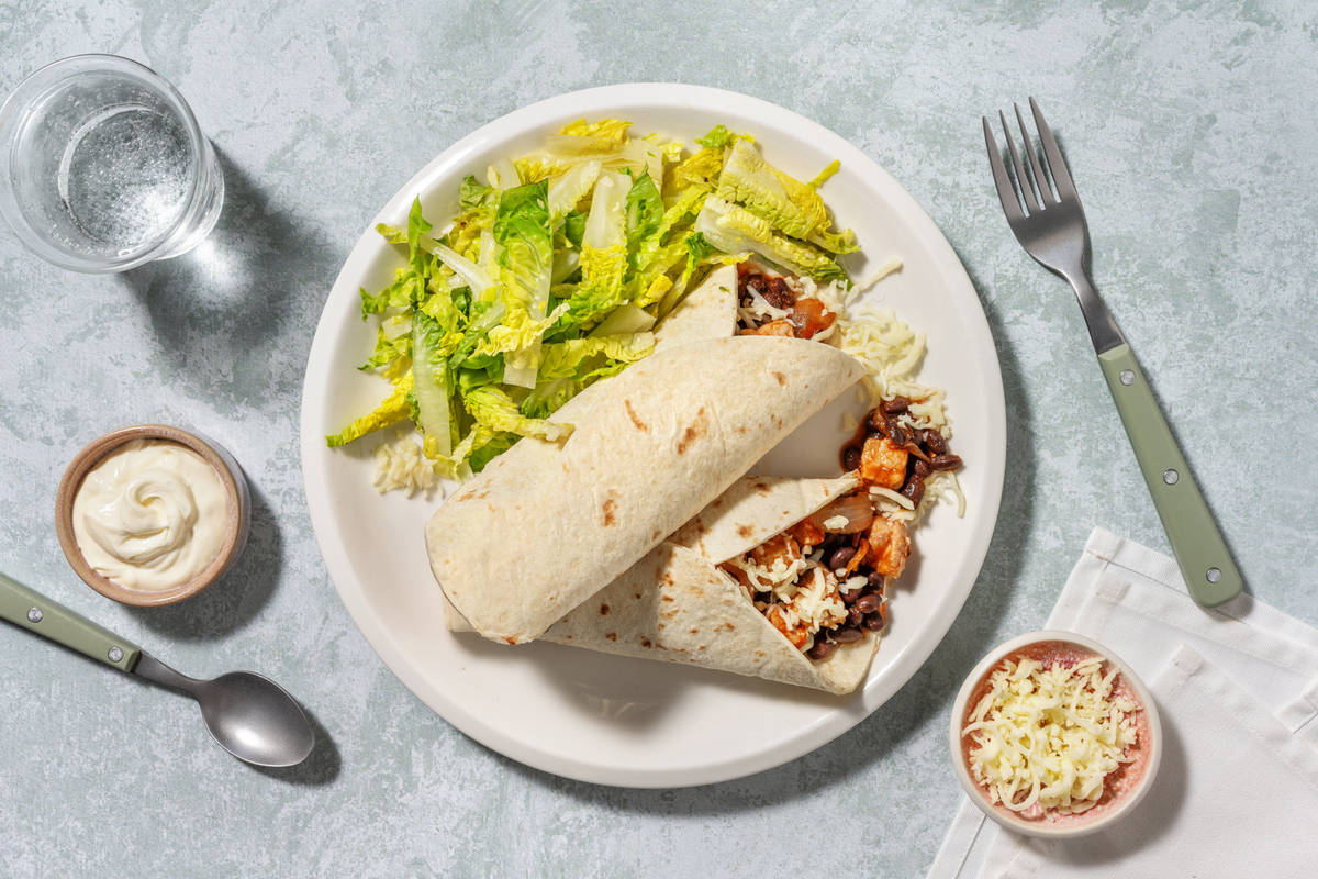 Burrito au porc mariné à la mexicaine