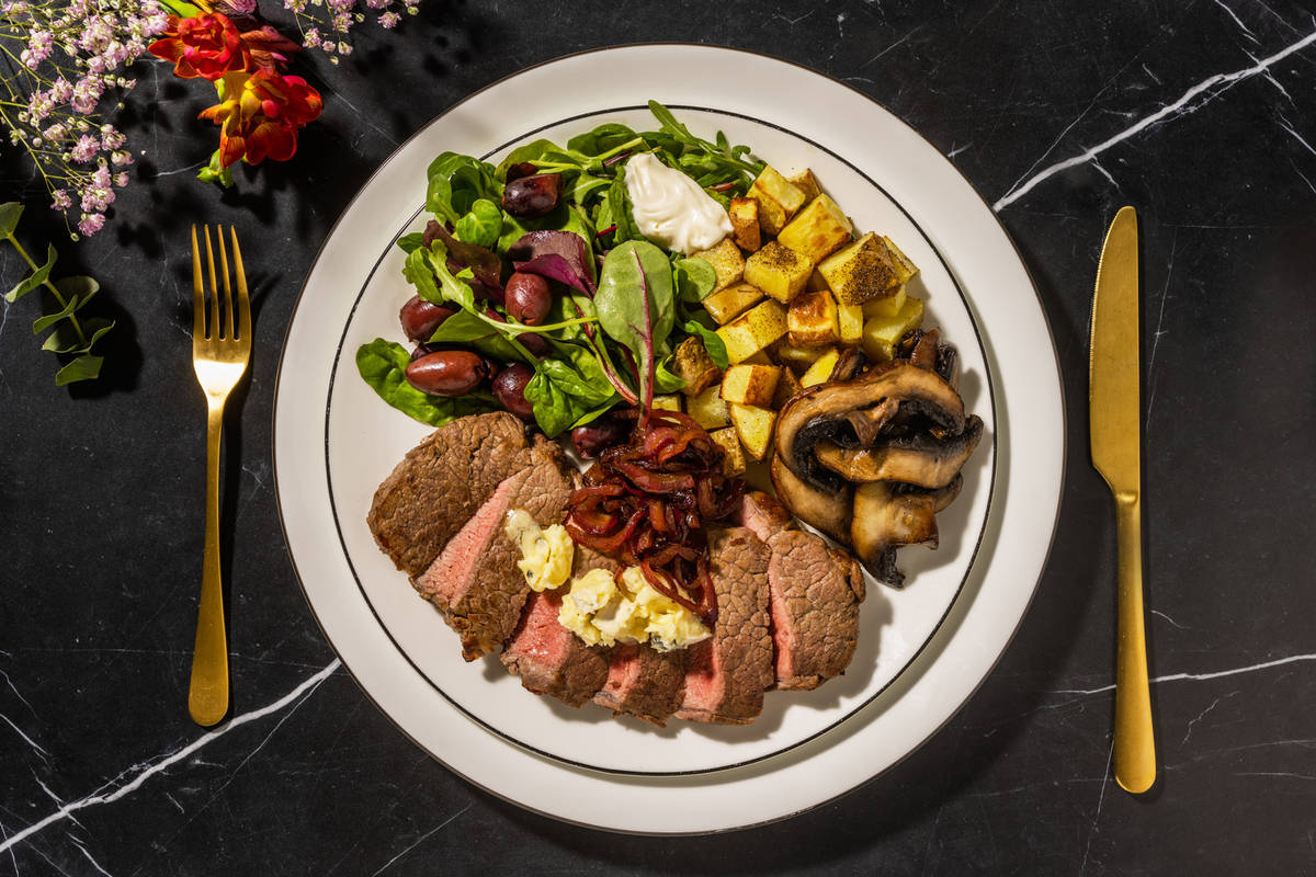 Pavé de bœuf & beurre au bleu