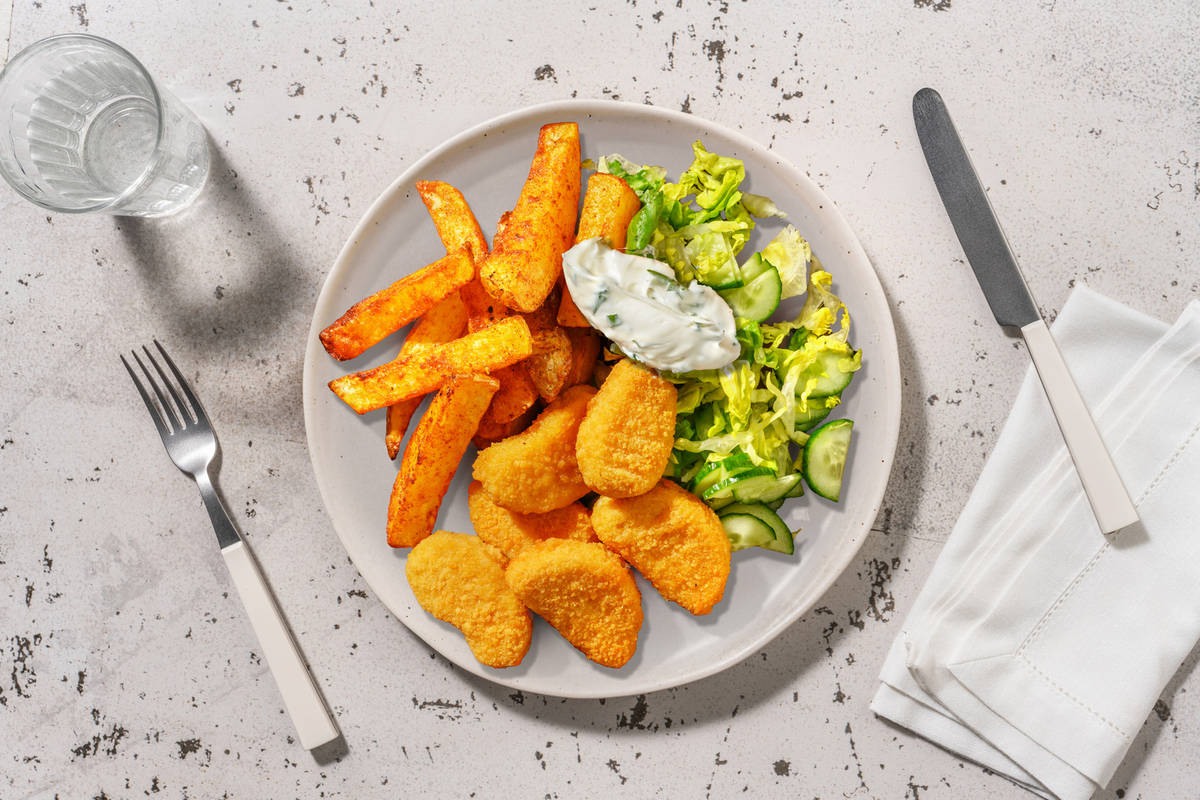 Le Végé : nuggets veggies & yaourt à l'aneth