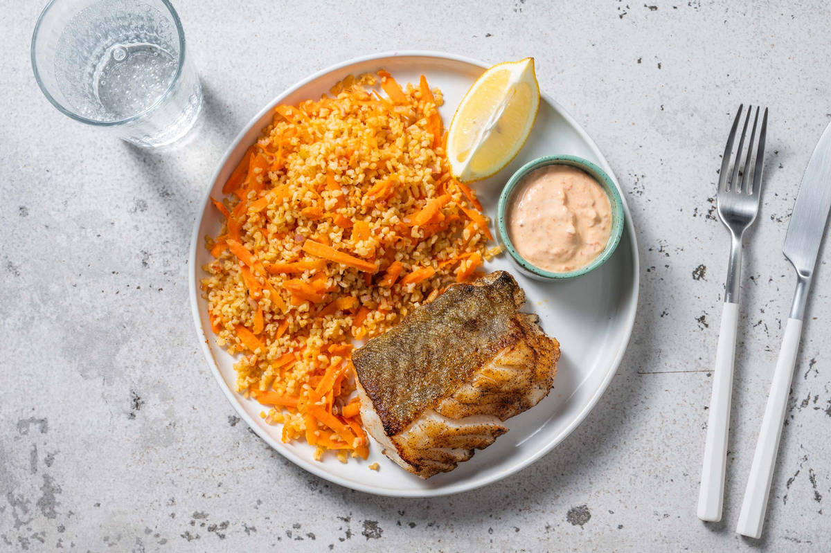 Seehecht mit aromatischem Harissagewürz