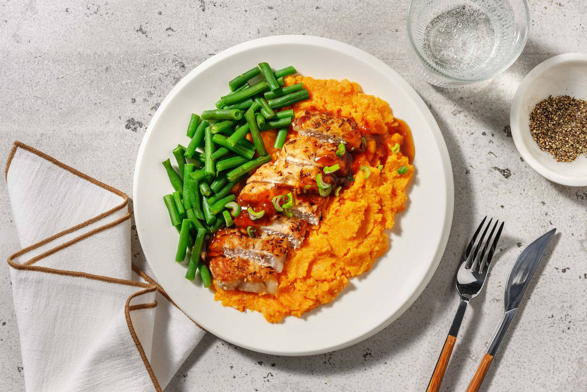 Schweinefiletstück im Sesam-Mantel