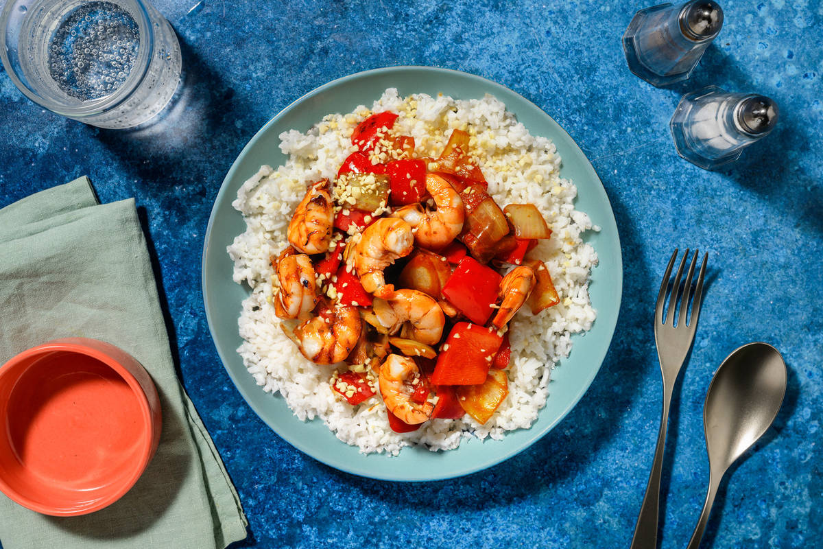 Indo Chinese Style Chilli King Prawns