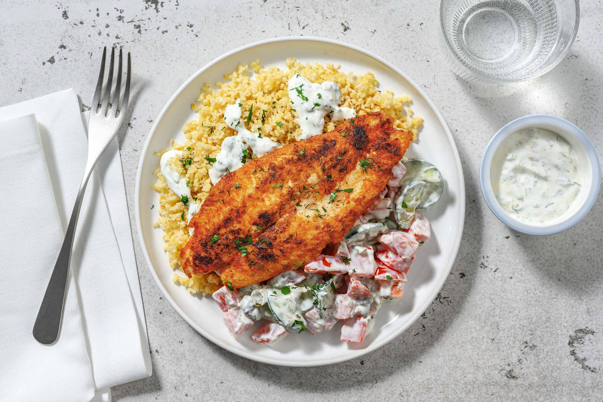 Fischfilet mit Kapern-Dill-Dressing