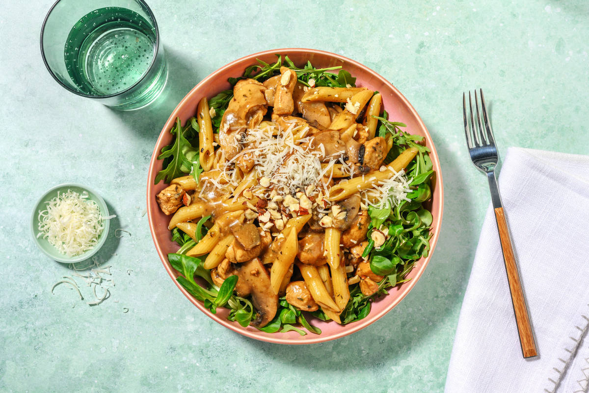 Penne forestières express au poulet