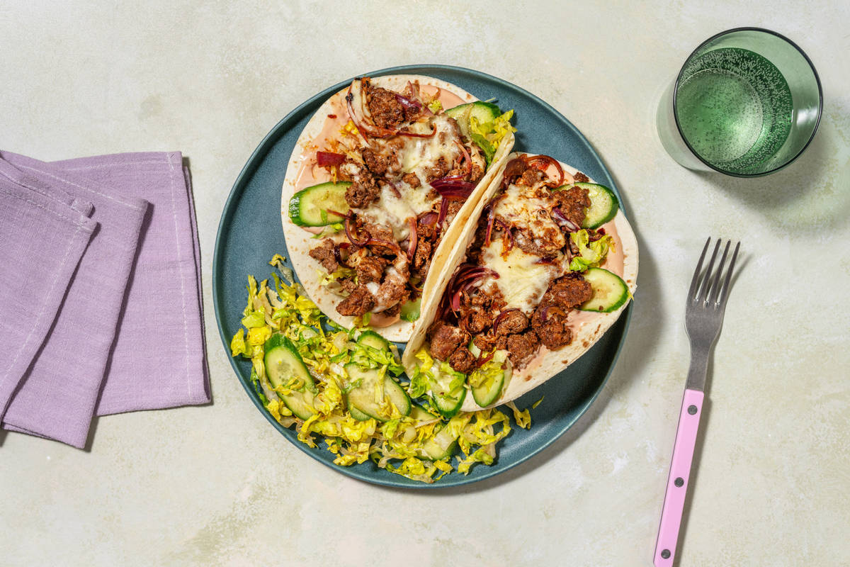 Fast Tacos-Burger bœuf & cheddar