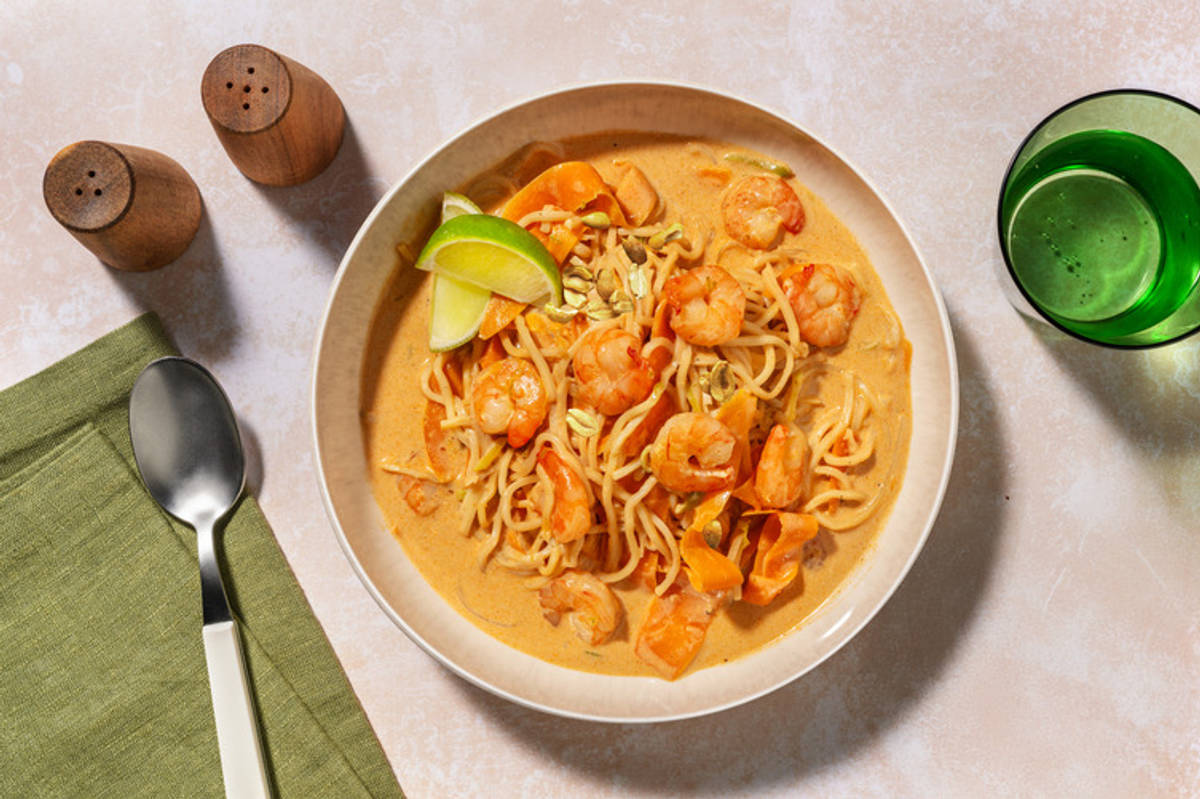 Laksa : soupe crevettes & coco