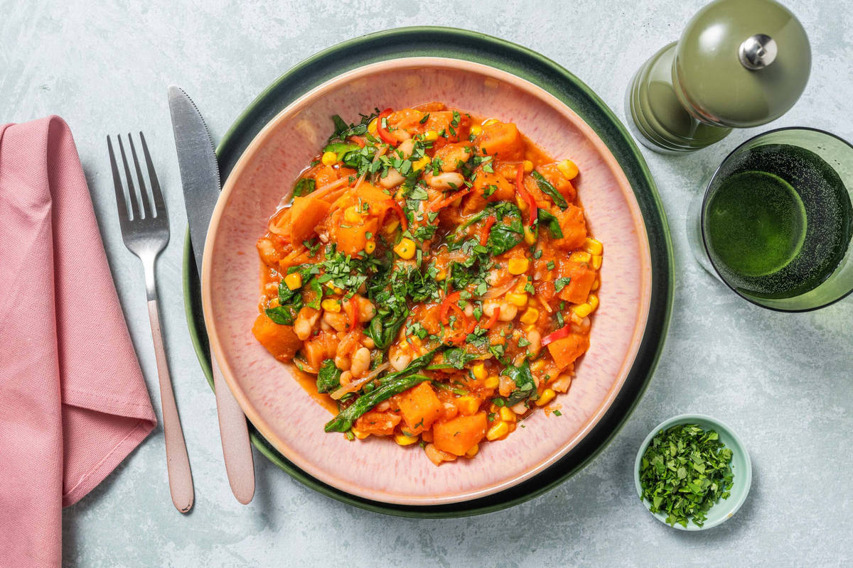 Rauchiges Süsskartoffel-Chili 