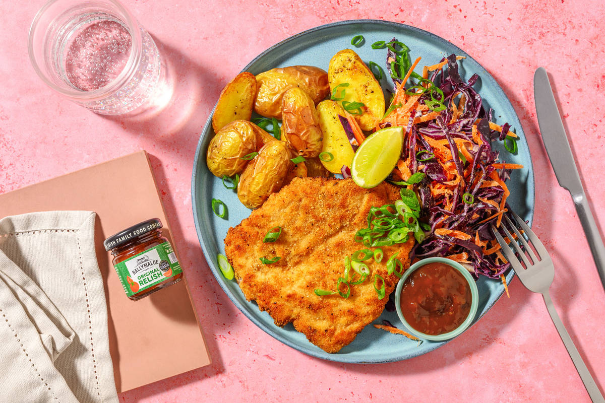 Classic Crumbed Chicken and Ballymaloe Relish
